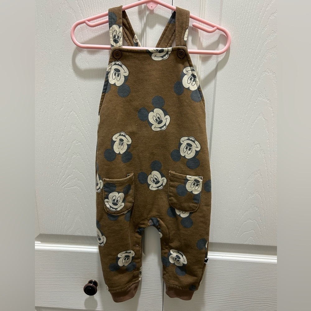 Disney Baby Overall Mickey Mouse Brown 18 months - Picture 7 of 8